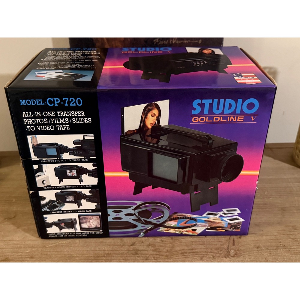 Studio Goldline V All-In-One Transfer Photos Films Slides‎ to Video Tape CP-720